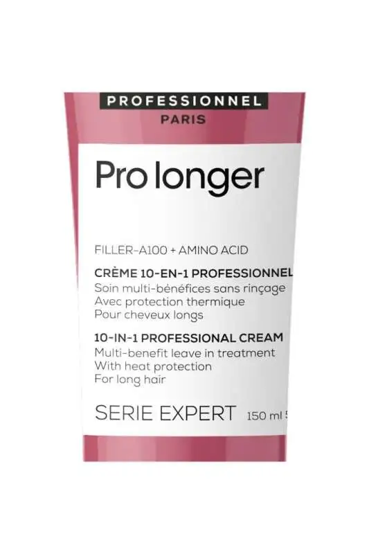 LOréal Professionnel Pro Longer Uzun Saçlar İçin 10 Etkili Durulanmayan Yenileyici Krem 150ml - Kırık Uç Onarımı & Saç Uzatma Desteği - 7