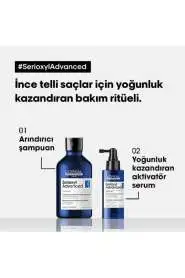 LOréal Professionnel Serioxyl Advanced İncelmiş Saç Telleri İçin Yoğunluk ve Hacim Kazandıran Serum 90 ml - Saç Kalınlaştırıcı & Kırık Önleyici - 6