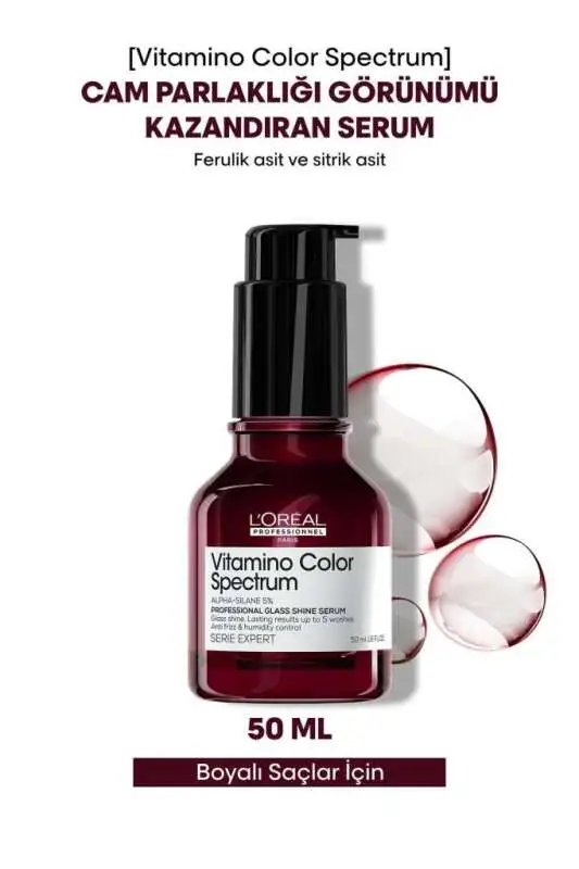 LOréal Professionnel Vitamino Color Spectrum Cam Parlaklığı Görünümü Kazandıran Serum 50 ml - 1