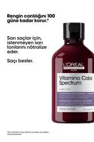 LOréal Professionnel Vitamino Color Spectrum Sarı Tonları Nötralize Eden Mor Şampuan 300 ml - Boyalı ve Açık Renkli Saçlar İçin - 2