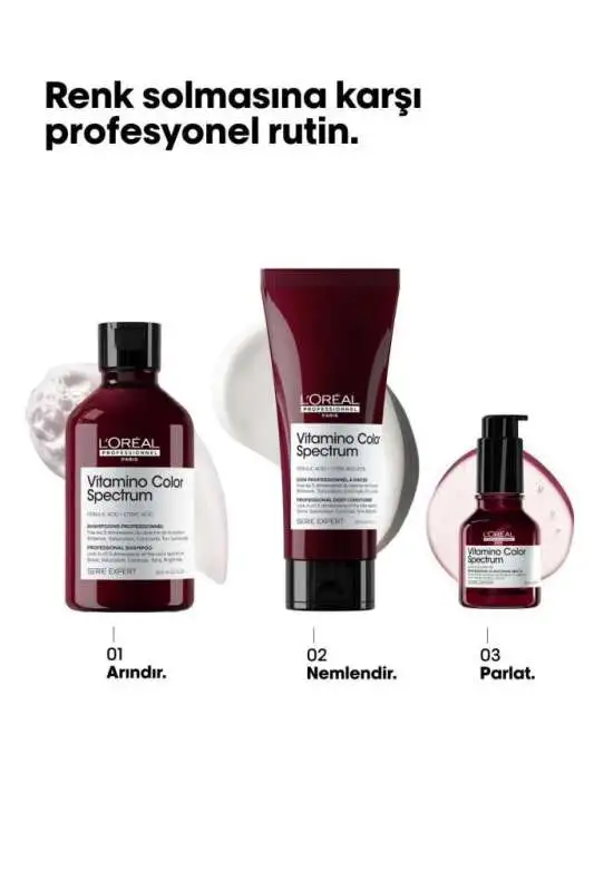 LOréal Professionnel Vitamino Color Spectrum Shampoo 300 ml - Renkli Saçlar İçin Vitamin Destekli Koruma Şampuanı - 2