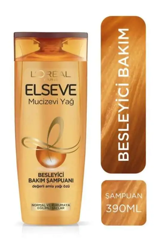 Loreal Elseve Şampuan 390ml | Mucize Yağlı Şampuan - 1