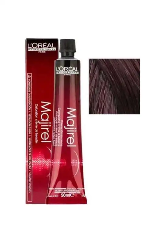 LOréal Professionnel Majirel 5.5 Açık Kestane Akaju Saç Boyası 50 ml | Kalıcı ve Yoğun Kızıl Kahve Tonları - 1