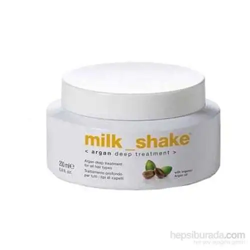 Milkshake Argan Deep Treatment Parlaklık veren Yoğun Saç Maskesi 200 ml - 1