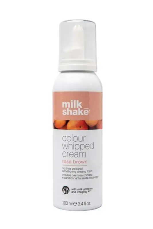 Milkshake Whipped Cream Rose Brown Saçı Yumuşatan Durulanmayan Renkli Bakım Köpüğü 100 ML - 1