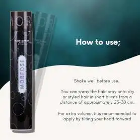Morfose Ekstra Güçlü Saç Spreyi Siyah 400ml - 2