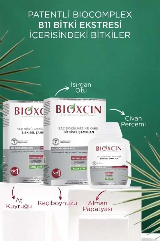 Bioxcin Klasik Saç Dökülmesi Karşıtı Şampuan - Kuru ve Normal Saçlar İçin Besleyici Formül 300 ml - 8