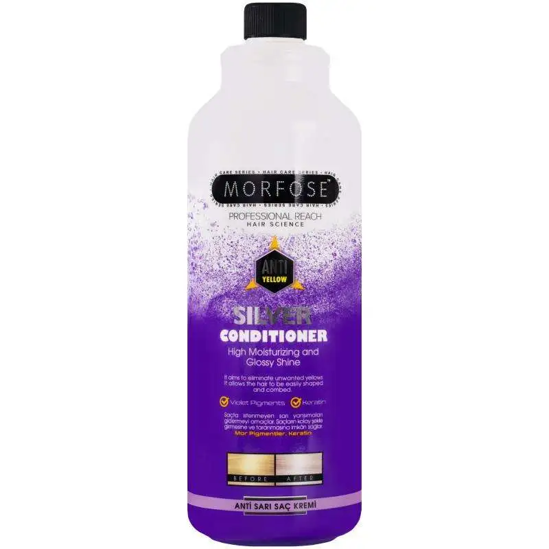 Morfose Silver Anti Sarı Saç Kremi 1000ml | Mor Pigmentli Renk Koruyucu Bakım - 1