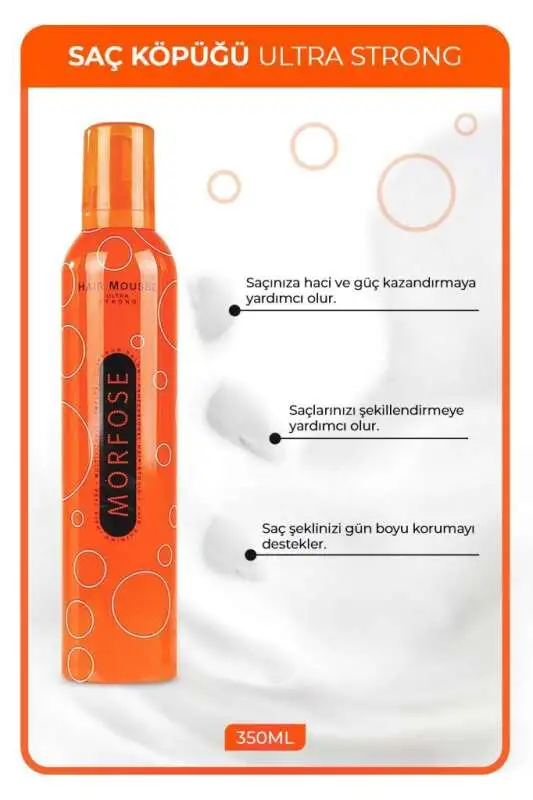 Morfose Saç Köpüğü 350ml | Ultra Strong Turuncu - 2