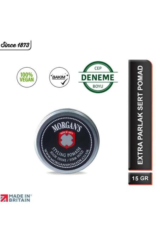 Morgans High Shine Pomade Sert Tutuş Şekillendirici Pomad 15 ml - 1