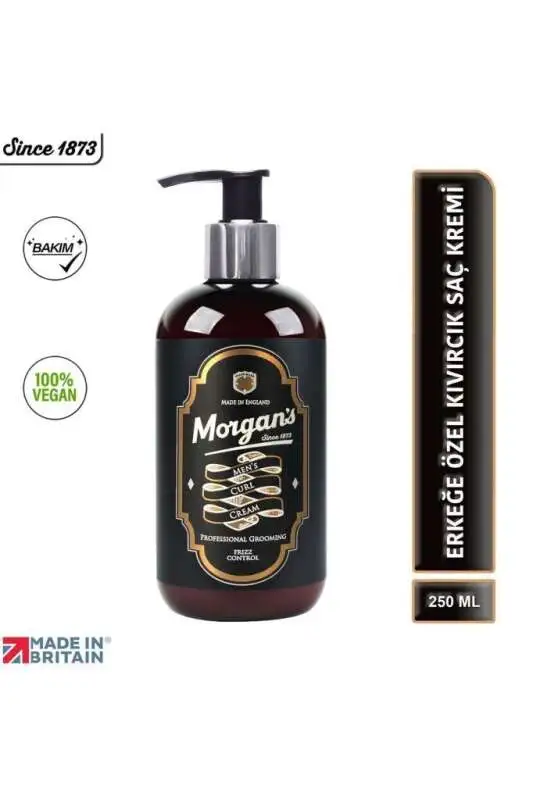Morgans Pomade Mens Curl Cream - Erkeklere Özel Kıvırcık Saç Kremi 250ml - 3