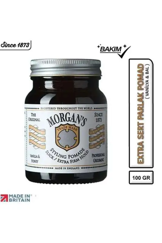 Morgans Pomade Vanilla & Honey Extra Firm Hold 100ml | Ekstra Güçlü Tutuşlu Saç Pomadı - 2