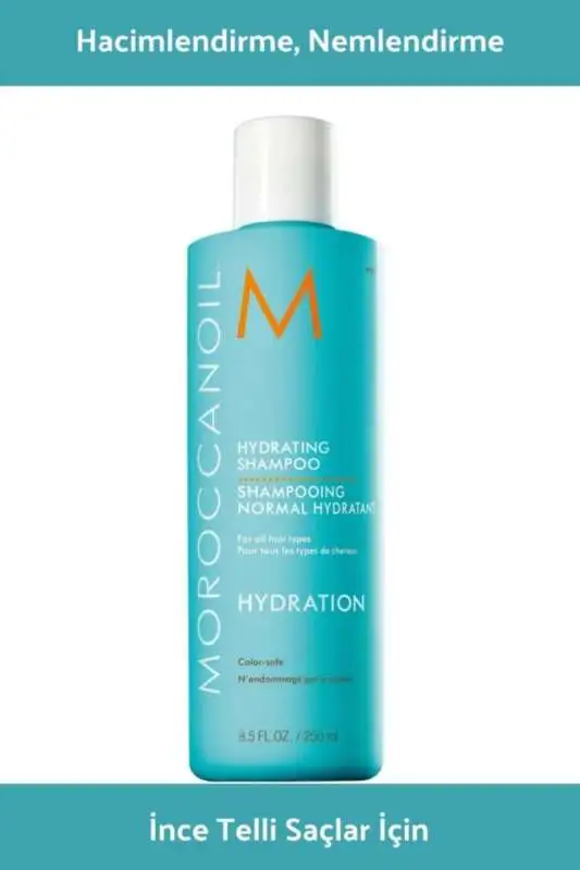 Moroccanoil Hydrating Nemlendirici Şampuan 250 ml - Kuru ve Yıpranmış Saçlar İçin - 1