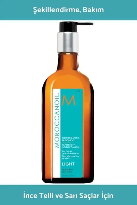 Moroccanoil Light Treatment Argan Oil - İnce Telli ve Sarı Saçlar İçin Hafif Formül Bakım Yağı 200 ML - 1
