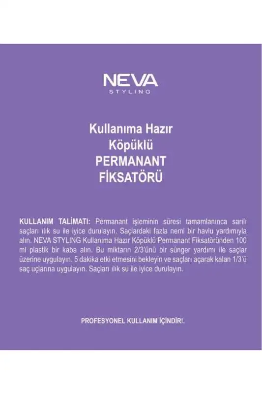 Neva Styling Köpüklü Permanent Fiksatörü 500ml | Kalıcı Bukleler İçin Sabitleyici Köpük - 2