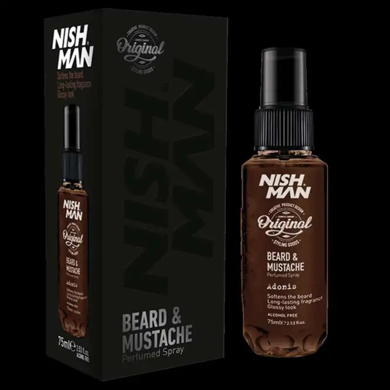 Nishman Beard Mustache Spray 75ml | Sakal ve Bıyık Bakım Spreyi - 1