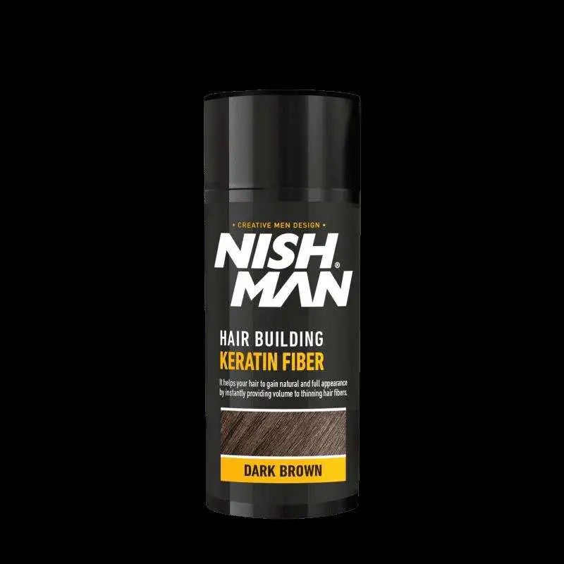 Nishman Hair Building Keratin Fiber Light Brown 21gr | Saç Dökülmesini Gizleyen Keratin Fiber - 1
