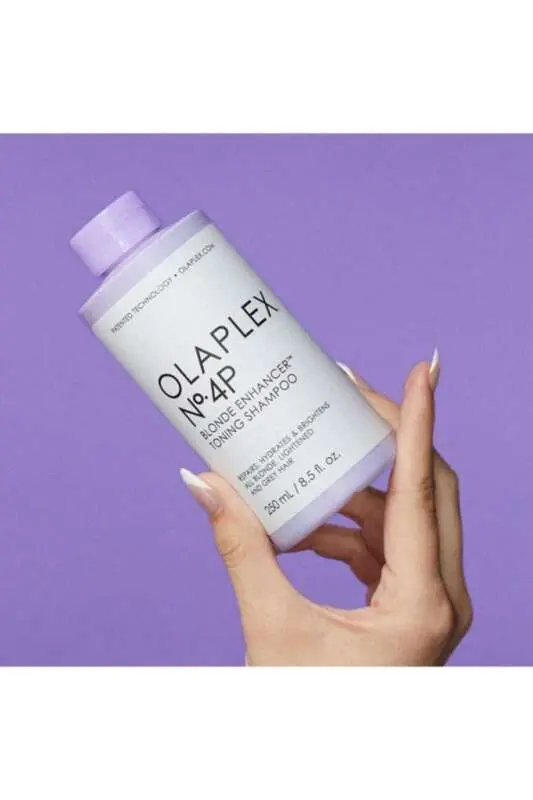 Olaplex No.4P Blonde Enhancer Toning Shampoo Sarı Saçlara Özel Mor Şampuan 250 ml - 3