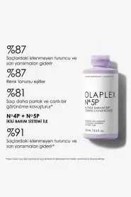Olaplex No.5P Sarı, Gri ve Beyaz Saçlar İçin Onarıcı Mor Tonlama Kremi 250 ml - Sarı Ton Giderici, Bağ Onarımlı ve Renk Koruyucu - 2