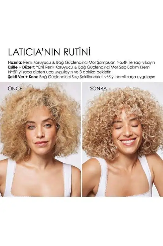 Olaplex No.5P Sarı, Gri ve Beyaz Saçlar İçin Onarıcı Mor Tonlama Kremi 250 ml - Sarı Ton Giderici, Bağ Onarımlı ve Renk Koruyucu - 7