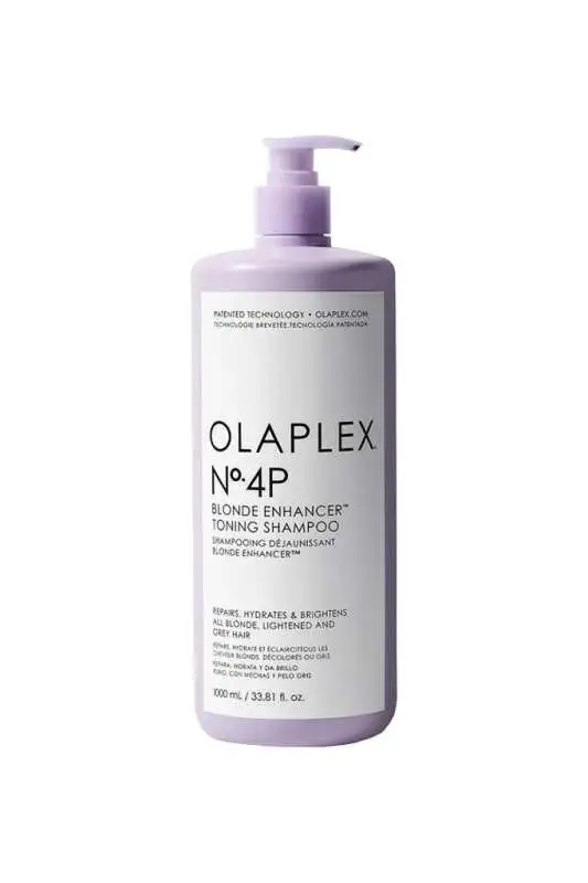 Olaplex No.4P Blonde Enhancer Toning Şampuan - Sarı ve Gri Saçlar İçin Mor Tonlama Şampuanı 1000ml - 1