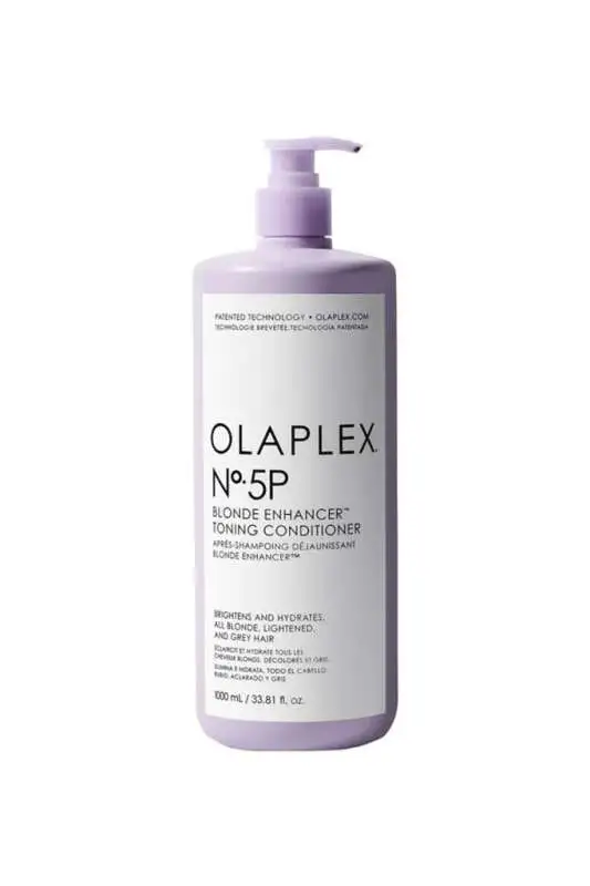 Olaplex No.5P Blonde Enhancer Toning Krem 1000ml - Sarışın Saçlar İçin Ton Düzenleyici, Parlaklık ve Bağ Onarımı Sağlayan Profesyonel Bakım Kremi - 1
