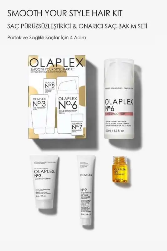 Olaplex Smooth Your Style Hair Düzleştirici Bakım Seti - 4