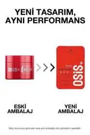 Schwarzkopf Osis+ Mighty Matte Strong Cream Güçlü Tutucu Mat Şekillendirici Krem 100 ml - 2