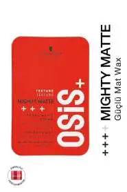 Schwarzkopf Osis+ Mighty Matte Strong Cream Güçlü Tutucu Mat Şekillendirici Krem 100 ml | Yoğun Tutuş ve Mat Sonuç - 1