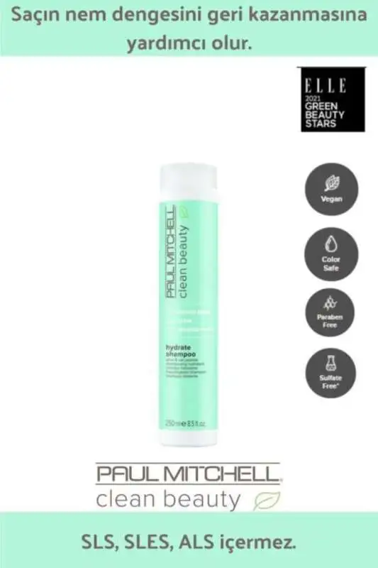 Paul Mitchell Clean Beauty Hydrate Kuru Saçları Nemlendirici Şampuan 250 ml | Nemlendirici Şampuan - 1