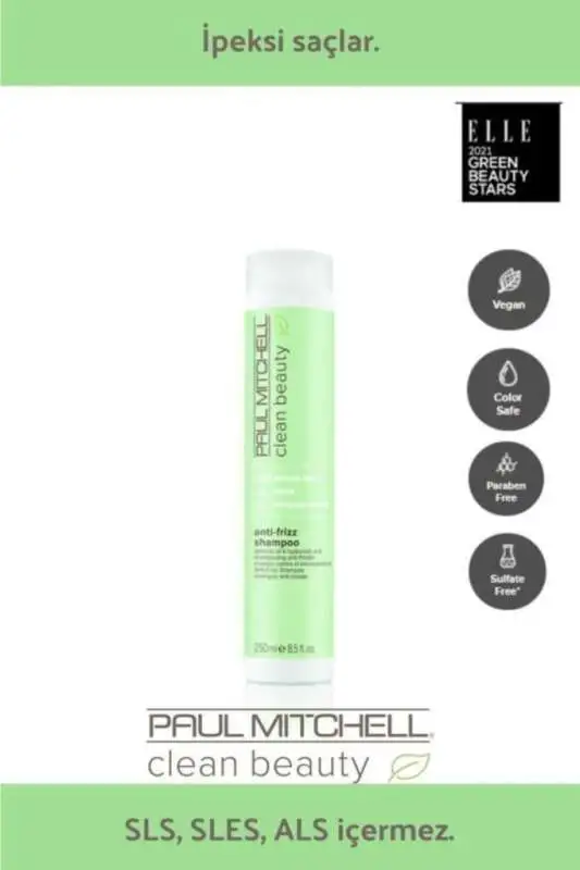 Paul Mitchell Clean Beauty Anti-Frizz Kabarma Önleyici Saç Bakım Şampuanı 250 ml | Kabarma Önleyici Şampuan - 1