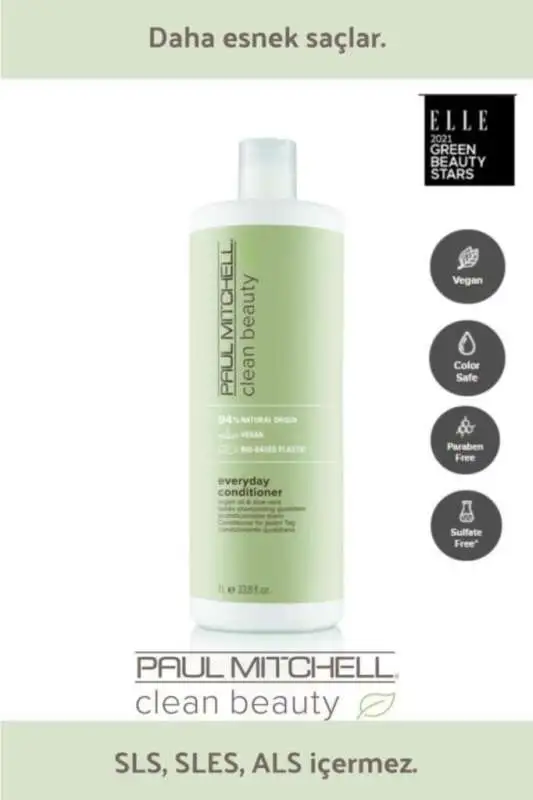 Paul Mitchell Clean Beauty Everyday Günlük Saç Bakım Kremi 1000 ml | Günlük Kullanım İçin Saç Bakım Kremi - 1