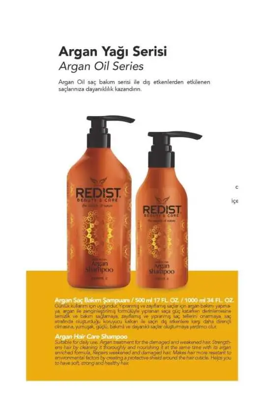 Redist Argan Şampuan 1000ml | Besleyici ve Canlandırıcı - 7