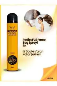 Redist Full Force Extra Sert Saç Spreyi 400ml | Güçlü Sabitleme ve Uzun Süreli Etki - 4