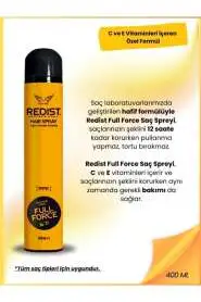 Redist Full Force Extra Sert Saç Spreyi 400ml | Güçlü Sabitleme ve Uzun Süreli Etki - 5