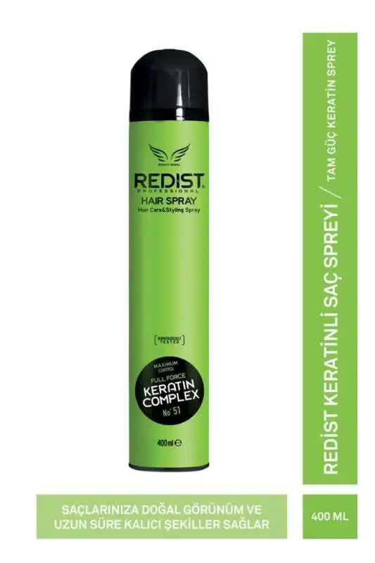Redist Full Force Saç Spreyi 400ml | Tam Güç Keratinli - 4