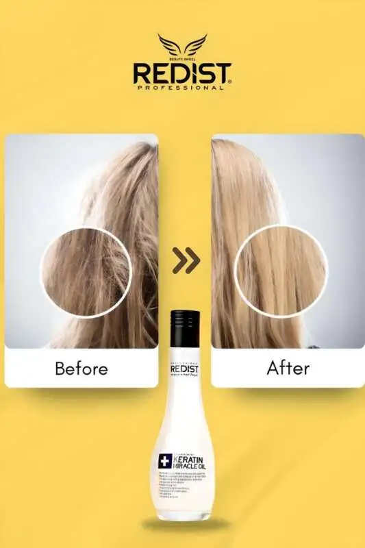 Redıst Keratin Saç Bakım Yağı 100ml | Saç Onarıcı ve Canlandırıcı Yağ - 4