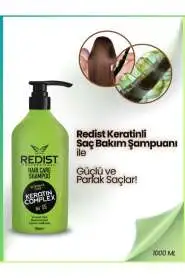 Redist Keratin Şampuan 1000ml | Yıpranmış Saçlar İçin Onarıcı - Redist