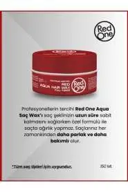 Redone Aqua Wax Kırmızı 150ml | Yüksek Tutucu Saç Şekillendirici Wax - 4