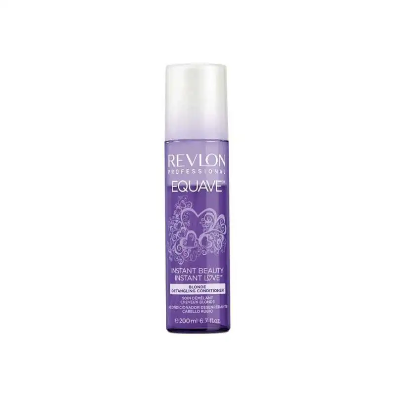 Revlon Equave Instant Beauty Blonde Detangling Sprey Krem 200 ml | Sarı Tonları Nötralize Eden ve Saçları Kolayca Taramanıza Yardımcı Olan Sprey Krem - 1