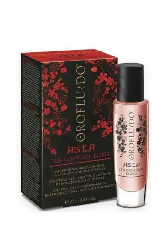 Revlon Orofluido Asia Zen Control Asi Saçlar İçin Güzellik İksiri 25 ml | Pürüzsüzlük ve Kontrol Sağlayan Besleyici Serum - 1