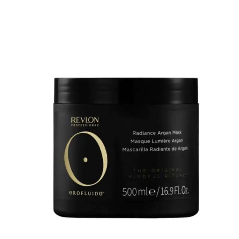 Revlon Orofluido Radiance Argan Özlü Saç Maskesi 500 ml | Yoğun Besleyici ve Parlaklık Veren Bakım Maskesi - 1