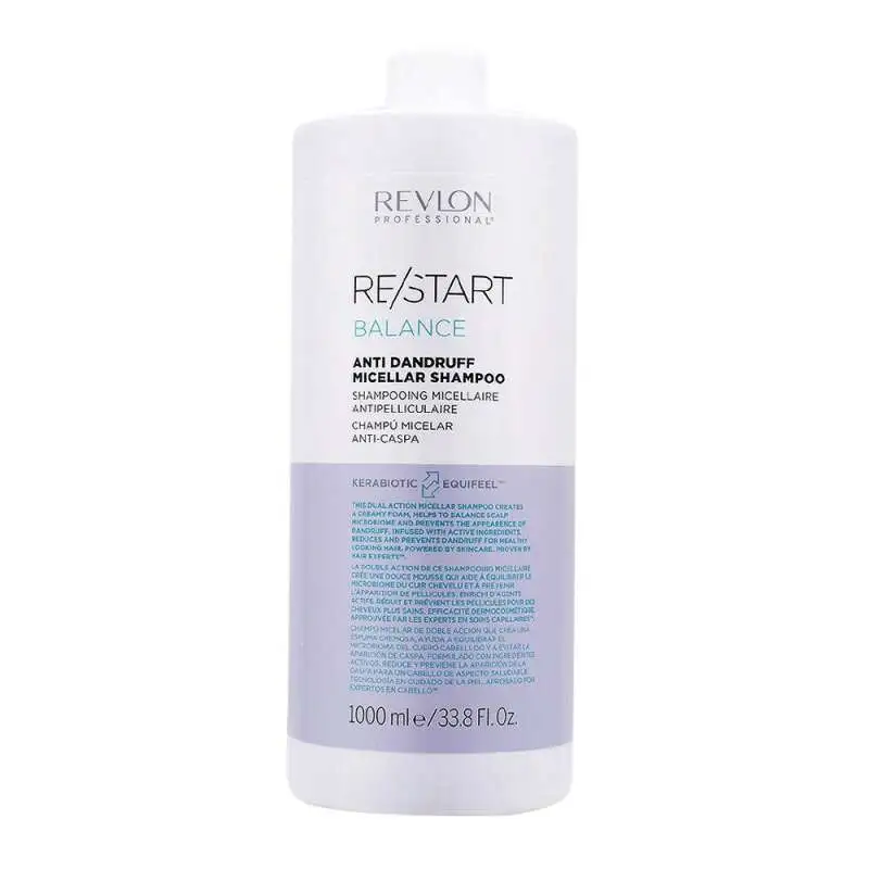 Revlon Restart Balance Anti Dandruff Kepek Önleyici Şampuan 1000 ml | Kepek Karşıtı Etkiyle Saç Derisini Temizleyen ve Rahatlatan Şampuan - 1