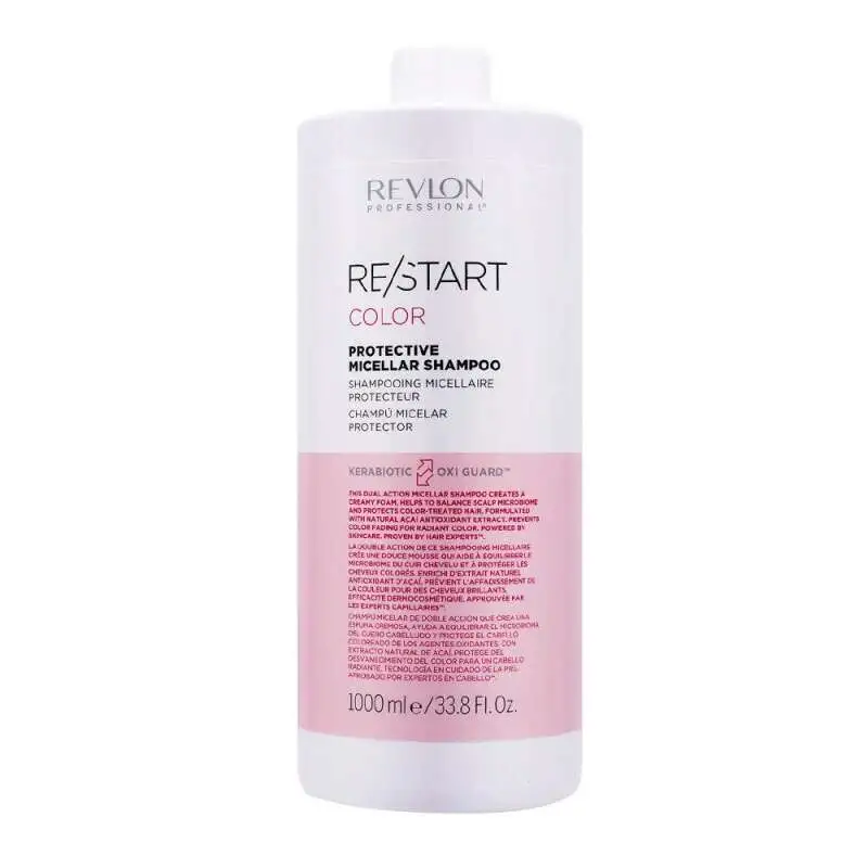 Revlon Restart Color Protective Renk Koruyucu Şampuan 1000 ml | Boyalı Saçlar İçin Renk Koruma ve Besleyici Bakım - 1