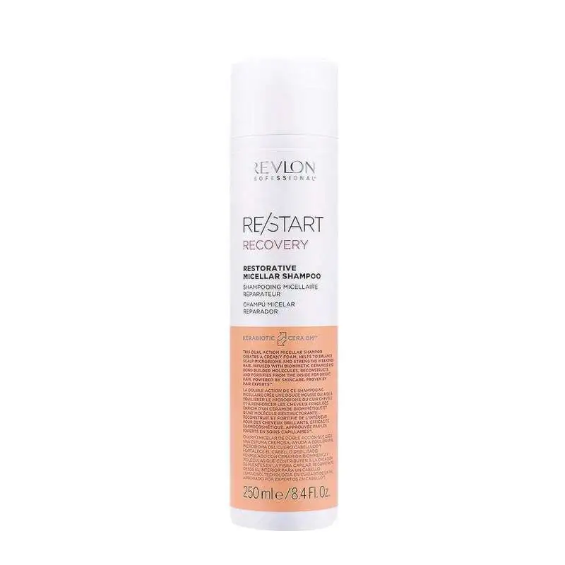 Revlon Restart Recovery Restorative Onarıcı Güçlendirici Şampuan 250 Ml | Hasar Görmüş Saçları Yenileyen ve Güçlendiren Şampuan - 1