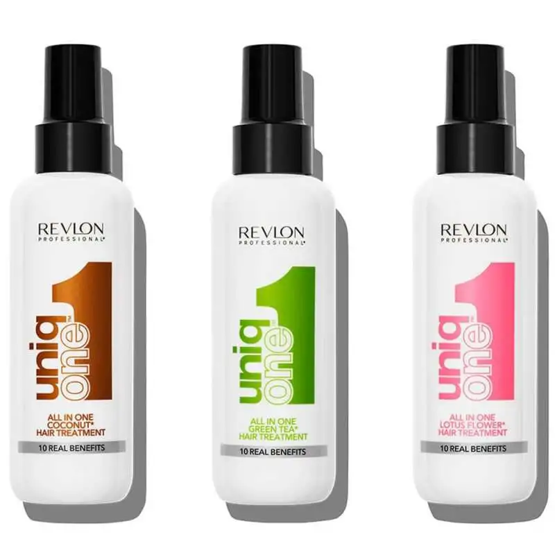 Revlon Uniq One Coconut 10 Etkili Durulanmayan Sprey Maske 150 ml | Hindistan Cevizi Kokulu, Çok Amaçlı Saç Bakım Spreyi - 1