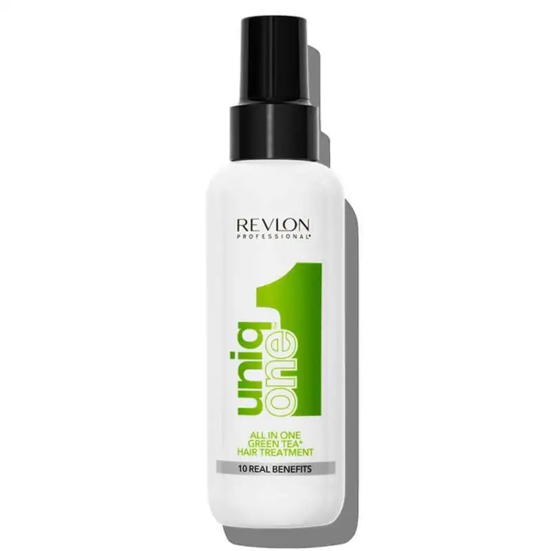 Revlon Uniq One Green Tea Scent 10 Etkili Durulanmayan Sprey Maske 150 ml | Yeşil Çay Kokulu, Çok Amaçlı Saç Bakım Spreyi - 1