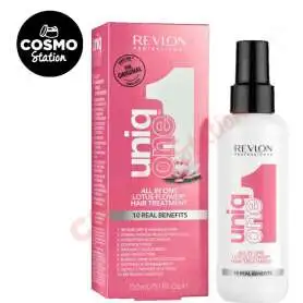 Revlon Uniq One Lotus 10 Etkili Durulanmayan Sprey Maske 150 ml | Lotus Kokulu, Çok Amaçlı Saç Bakım Spreyi - Uniq One 