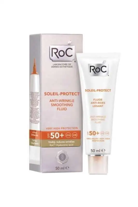 ROC Soleil Protect Spf 50+ Kırışık Karşıtı Güneş Koruyucu Yüz Nemlendirici 50 ml - 1