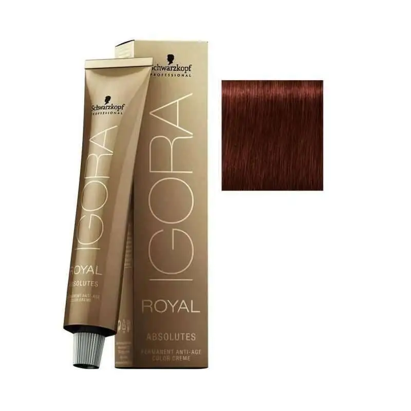 Schwarzkopf Igora Royal Absolutes 5-80 Açık Kahve Doğal Kızıl Saç Boya 60ml - 1